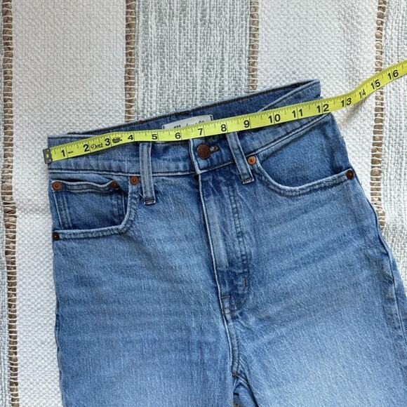 Madewell The Perfect Vintage Straight Jeans in Reinhart Wash Women’s Size 23 - Picture 7 of 13
